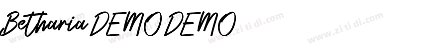 Betharia DEMO DEMO字体转换